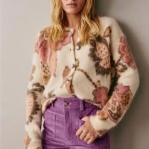 Sezane NWT-Manea Cardigan- in Merveille Print